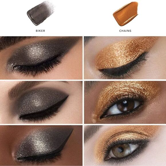 HAUS LABORATORIES Lady Gaga GLAM ATTACK LIQUID EYESHADOW CHAINS/BIKER SET OF 2 - Picture 2 of 3